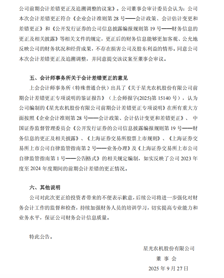 _ST星农：_ST星农关于公司前期会计差错更正及追溯调整的公告 6.png