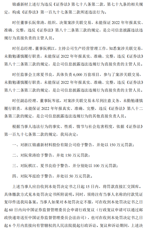 锦盛新材：关于公司及相关当事人收到《行政处罚决定书》的公告3.png