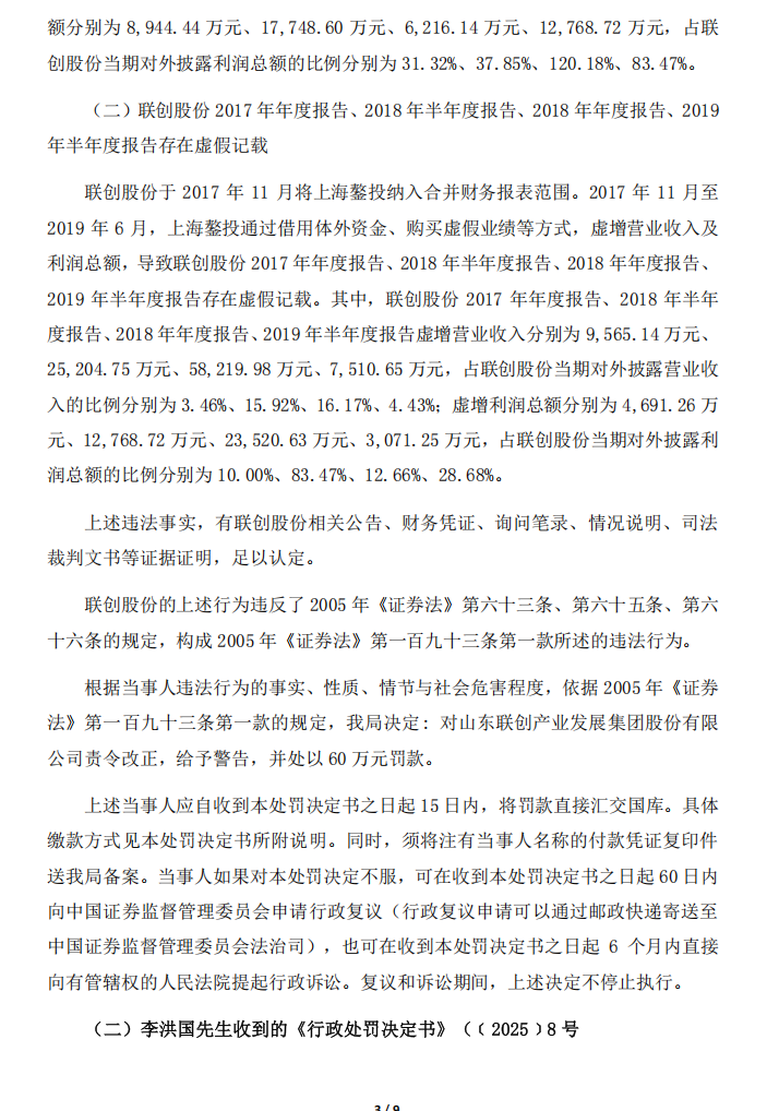 ST联创：关于公司及相关当事人收到中国证券监督管理委员会《行政处罚决定书》的公告3.png