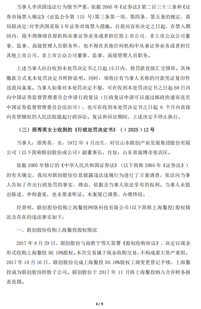 ST联创：关于公司及相关当事人收到中国证券监督管理委员会《行政处罚决定书》的公告6.png