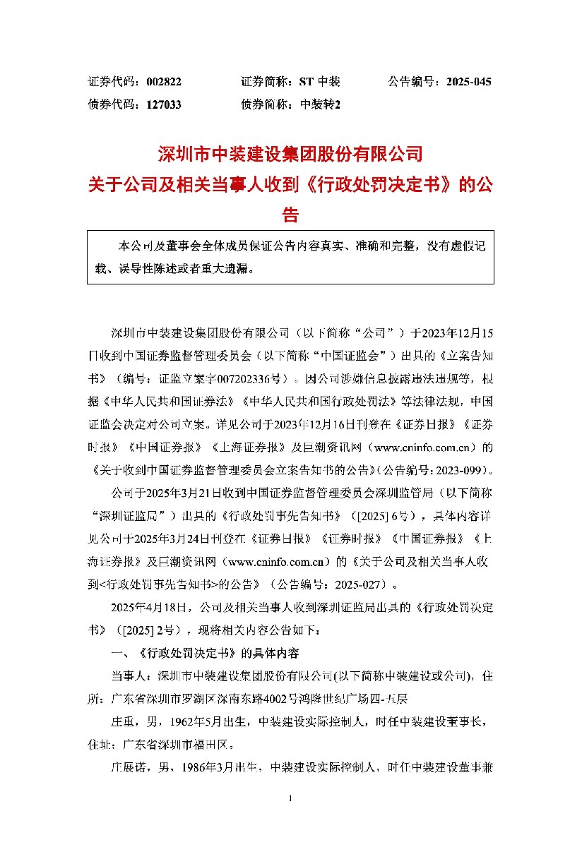 ST中装：关于公司及相关当事人收到《行政处罚决定书》的公告1.jpg