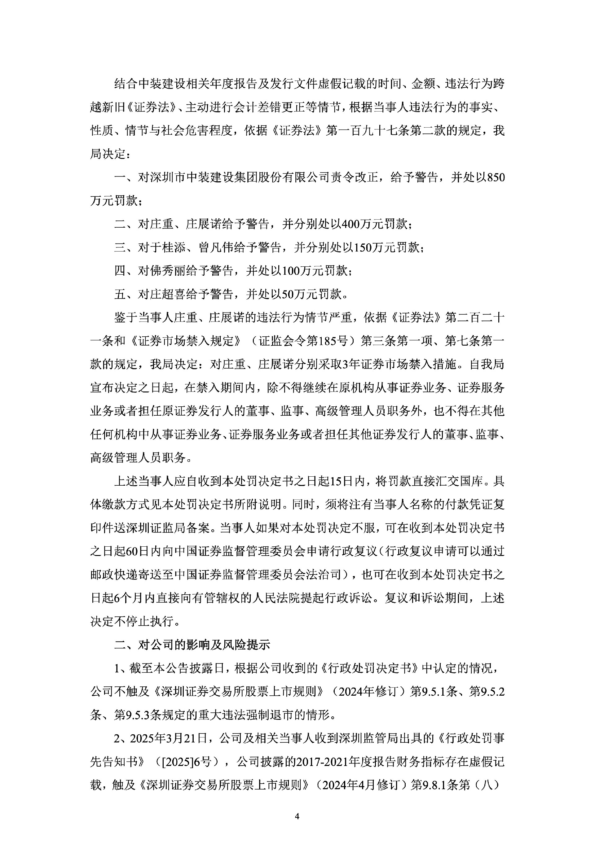ST中装：关于公司及相关当事人收到《行政处罚决定书》的公告4.jpg